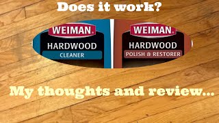 Weiman Hardwood Floor Cleaner and Polish Restorer 32oz bundle  My thoughts and review [upl. by Prem]