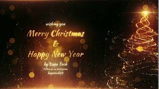 Christmas Template  Happy New Year  After Effect Template  Dope Tech [upl. by Tnafni123]