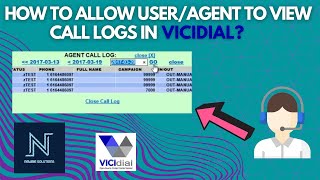 HOW TO ALLOW USERAGENT TO VIEW CALL LOGS IN VICIDIAL  TUTORIAL GUIDE [upl. by Enneira]