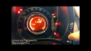 FIAT How To Videos Setting your FIAT 500 Clock Set [upl. by Aseret393]