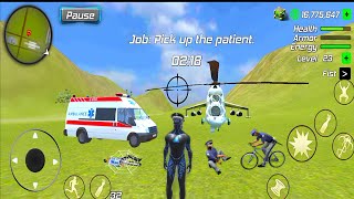 Black Hole Rope Hero Vice Vegas  Ambulance and Helicopter  Android Gameplay [upl. by Lewin682]