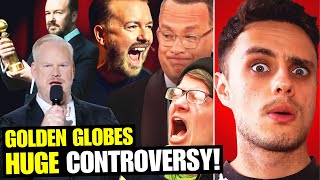 Ricky Gervais OWNS Snowflakes Winning Golden Globe Award Jim Gaffigan Makes CRAZY Hollywood Joke [upl. by Habeh]