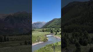 San Miguel River Bridal Veil Falls and Telluride Valley in the San Juan Mountains of Colorado [upl. by Oah]