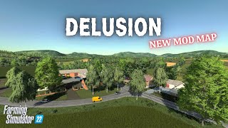 quotDELUSIONquot FS22 Map TourReview  New Mod Map  Farming Simulator 22  PS5 [upl. by Ramar]