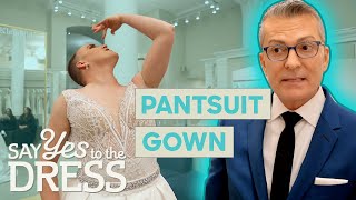 Bride Wants A 2In1 Pantsuit Gown  Say Yes To The Dress [upl. by Mieka]