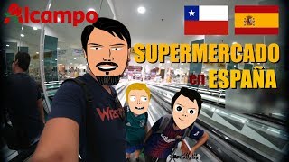 🔵 🛒 CHILENO 🇨🇱 visita SUPERMERCADO en ESPAÑA 🇪🇦 ALCAMPO  Barcelona [upl. by Maunsell]