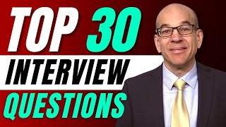 Top 30 Interview Questions  From a recruiters hiring playbook [upl. by Aryahay]