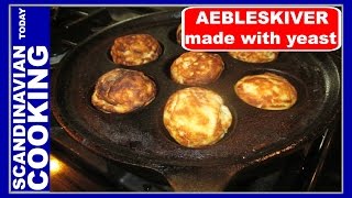 Æbleskiver med gær ♥ How to Make Danish Aebleskiver with Yeast Batter ❅ [upl. by Utham750]