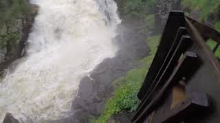 Diable River Falls  Chute du Diable from Lac MonroeMont Tremblant Park [upl. by Zoes]