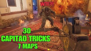 Top 30 Capitao Tricks in 7 Ranked MapsRainbow six siege [upl. by Janina]