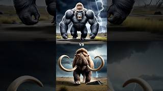 Mammoth vs Gorilla vs Animals Lion Tiger Polar Bear Hippo Rhinoceros Elephant [upl. by Aifas582]