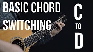 Chord Switching Practice  C to D [upl. by Stargell]