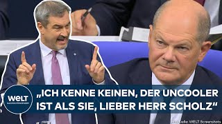 MARKUS SÖDER Keiner in Deutschland ist uncooler als Scholz – Habeck mitverantwortlich für Desaster [upl. by Llerrem75]