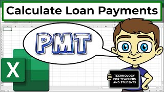 Calculate Loan Payments with Excel PMT Function [upl. by Ades]