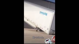 Uncoupling tractor trailer gone trailerdriver truckdriver [upl. by Otsedom]