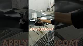 CAR HOOD BONET PAINTautomobile viralvideo car 4wheeler dentingpenting restoration india [upl. by Haelat]