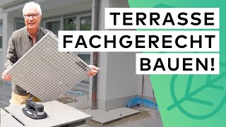 Terrasse mit Keramikplatten verlegen  So macht’s der Profi [upl. by Eiramlatsyrc]