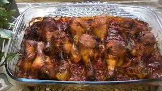 Recette de pilons de poulet au four avec une superbe marinadeأفخاذ الدجاج في الفرن بتتبيلة خطيرة [upl. by Aletsirc]