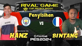 HANZ VS BINTANG  TURNAMEN PES 24 PS3 RG PROBOLINGGO [upl. by Eibot]