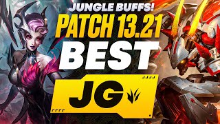 The BEST Junglers For All Ranks On Patch 1321 Jungle Buffs  Season 13 Tier List League of Legends [upl. by Suiram]