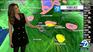 SoCal Easter weekend forecast Rain snow on tap [upl. by Ollehto]