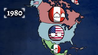 History of North America 19002021 Countryballs [upl. by Marybeth736]