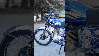 HONDA 125 BLUE COLOR 💙🖤 automobile bikeonewheeling wheeliebike youtubeshorts shorts [upl. by Latsyk]