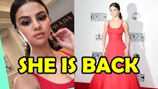 SELENA GOMEZ APARECE DIVANDO NO TAPETE VERMELHO DO AMA 2016 [upl. by Asserac]