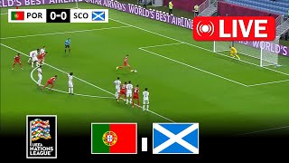 eFootball Pes 21 Gameplay  Portugal vs Scotland  Uefa Nations League 2024  Full Match Streaming [upl. by Wrdna]