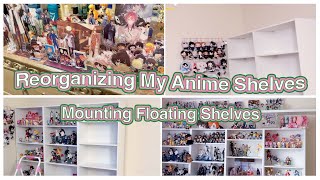 Reorganize My Anime Collection With Me Mounting Floating Shelves In My New Room [upl. by Kerwinn818]