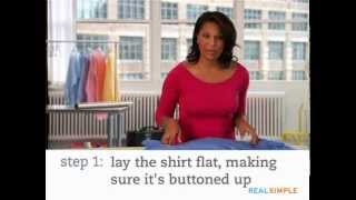 How To Fold a Dress Shirt  Real Simple [upl. by Anirehs]