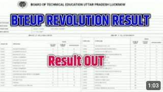 Bte Reevaluation result out 2024 bteup reevaluation result check kre [upl. by Akcinehs]