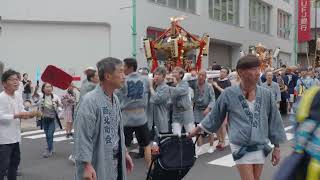 幡ヶ谷氷川神社 例大祭 笹塚連合神輿渡御 笹塚駅前 20240921 b12 [upl. by Wira]