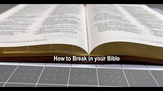 How to break in your Bible [upl. by Skricki]