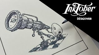 DISCOVER DAY2 of INKTOBER 2024 [upl. by Nyladnohr]