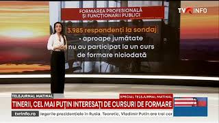 Realitate îngrijorătoare Angajații de la stat nu participǎ la cursuri • Studiu APSAP 2024 • TVR [upl. by Miner]