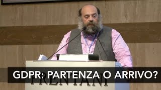 GDPR punto di partenza o di arrivo  Andrea Chiozzi PrivacyLab [upl. by Polk693]