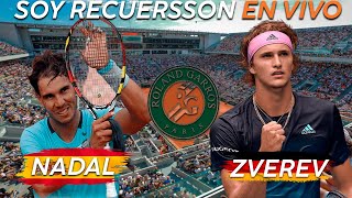 Rafael Nadal vs Alexander Zverev Reaccionando en vivo Roland Garros [upl. by Ahsinaj]