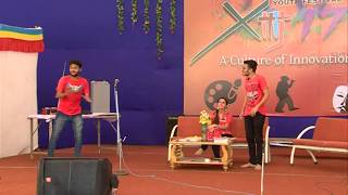 Teen Bandar Drama part1Best Gujarati Natak 2017Indian cultural programyouth festival 2017 [upl. by Kalle360]