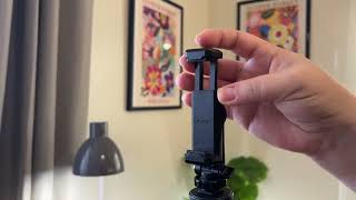 Unboxing and setup of the Eucos 62 inch phone tripod with the ULANZI phone mount adapter [upl. by Ahsenre612]