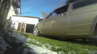 VW Golf MK2 R36 Rollout of Kneissl´s garage HD by GoPro Hero 3 [upl. by Finkelstein]