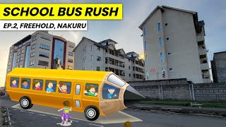 Nakuru School Rush and Morning Walk in Sleepy Freehold  Know the Schools in Your Area [upl. by Acnaib]