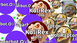 Agario KoliRex amp KoliRaptor 🦖 Insane Duo Gameplay [upl. by Pelag356]