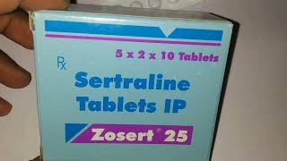 Zosert 25 tabletssertraline tablets [upl. by Redyr]