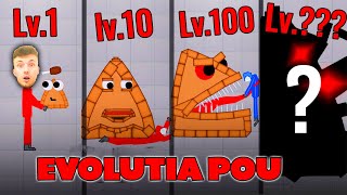 EVOLUTIA POU LVL 1 VS LVL 10 VS LVL 100 VS LVL  DRACULASS VS POU DEMONIC EPIC [upl. by Diella]