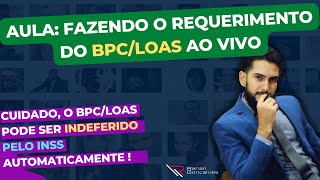 COMO FAZER O REQUERIMENTO DO BPC LOAS Beneficio Assistencial NO MEU INSS  passo a passo [upl. by Yemane]