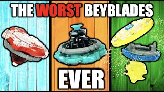 Top 10 WORST Beyblades Ever [upl. by Enibas]