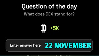 Dropee question of the day code 22 November  Dropped question of the day code  Dropee Code [upl. by Derte875]