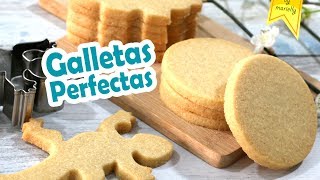 GALLETAS de Mantequilla PERFECTAS 💗 CORTADORES Tips  Receta by MARIELLY [upl. by Ikairik996]