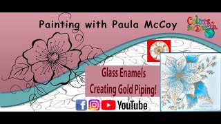 Glass Enamels quotCreating Gold Pipingquot [upl. by Eide]